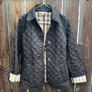 Burberry Brit Black Diamond Quilted Jacket XS / TP.❤️